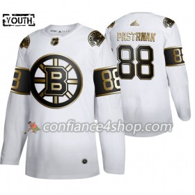 Adidas Maillot de Hockey Boston Bruins David Pastrnak 88 Adidas 2019-20 Golden Edition Blanc Authentic - Enfant